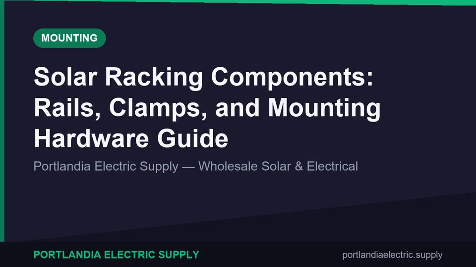 Solar Racking Components: Rails, Clamps, and Mounting Hardware Guide