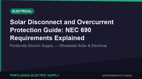Solar Disconnect and Overcurrent Protection Guide: NEC 690 Requirements Explained