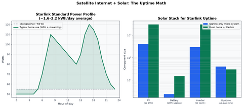Satellite Internet + Solar Power for Rural Homes
