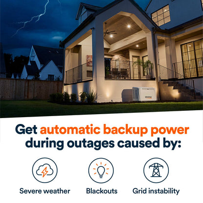 Generac Home Standby Generator side view
