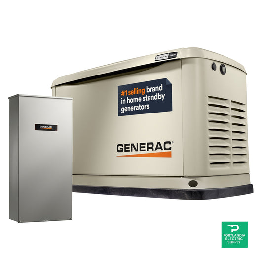 Generac Guardian 14Kw Home Backup Air-Cooled Gas Engine Generator in Aluminum Enclosure - G007225-0 — PES Supply