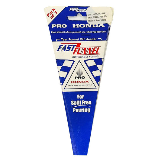 Honda 08C25-FST-000 Disposable Cardboard Flat Folding Pro Fast Funnel - 3pk