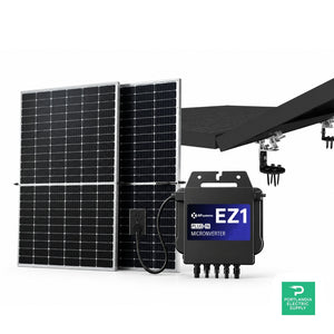 1080W Plug In Solar Kit – with APsystems EZ1 Microinverter & SunModo NanoRack - Roof Mount, Balcony Solar Kit