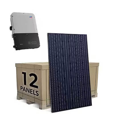 SMA 3.8 Grid-Tied Solar System with SMA Inverter and 12x Heliene 320w Panels