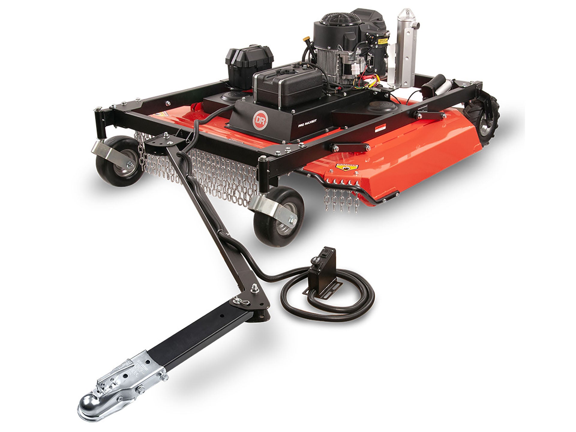 DR PRO MAX60T brush mower with Kawasaki FS730V 24HP engine and tow bar (DR Power manufacturer photo via dealer CDN)