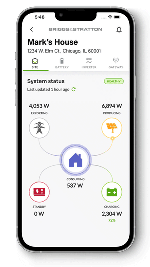 Briggs & Stratton SimpliPHI EnergyTrak Control System for Lithium Batteries