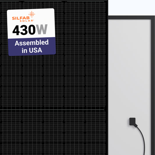 Silfab SIL-460 BG 460W All-Black Monocrystalline Solar Panel