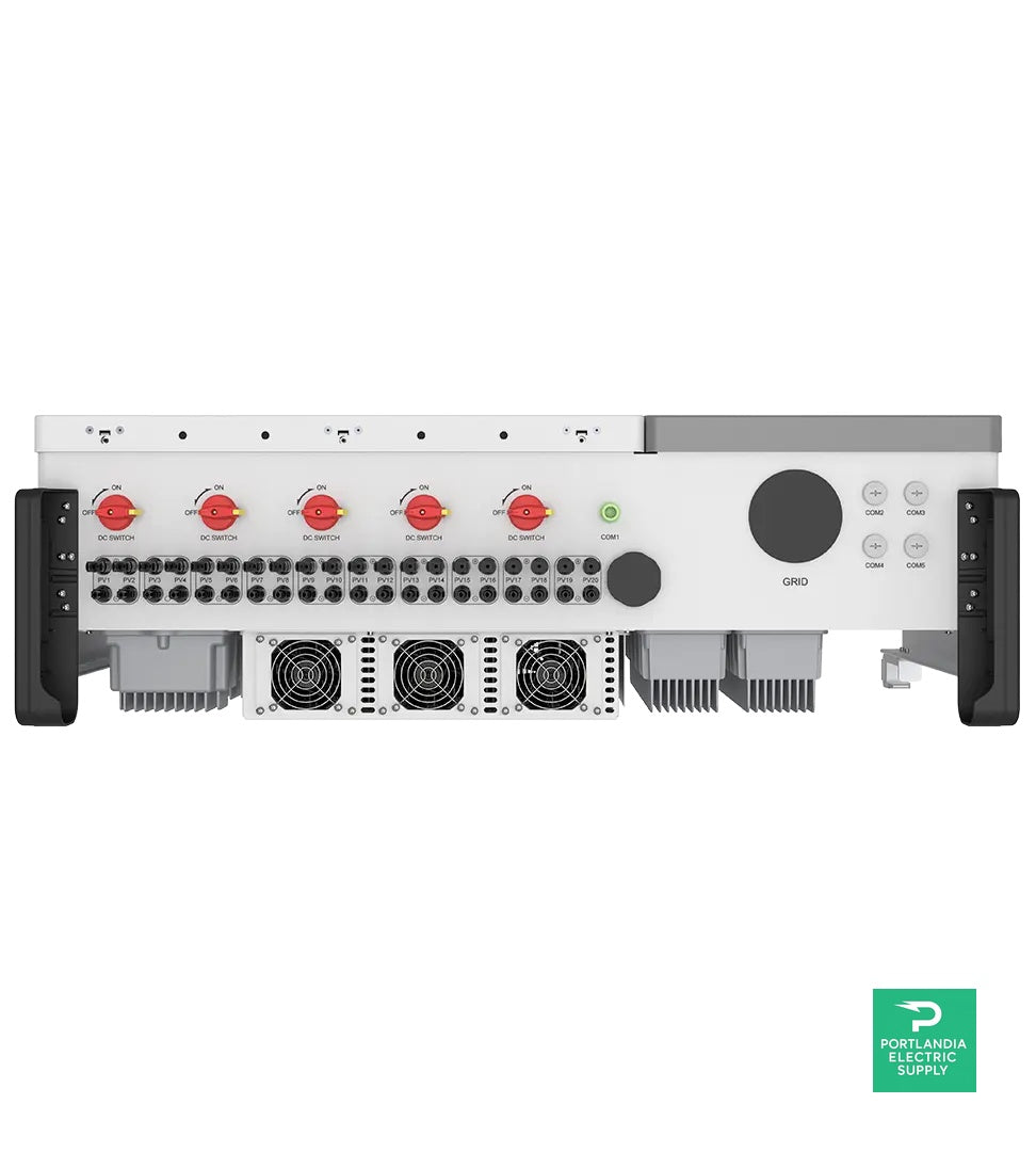 Solis 100kW Three Phase Ten MPPT w/ AFCI w/ FAN w/APS TX - 10 - S5-GC100K-US-APST — PES Supply