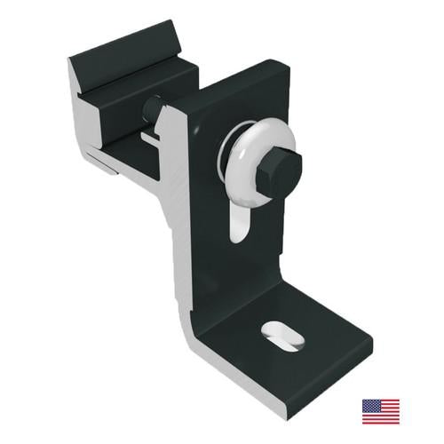 SnapNRack Ultra Rail 90° L-Foot Bracket (Black)