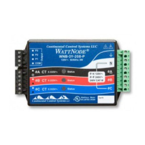 3-Phase WattNode Delta/Wye kWh Transducer Sensor, 480 VAC  Modbus 3 Phase accessories