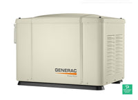 Generac Powerpact 7.5Kw Home Backup Air-Cooled Gas Engine Generator in Steel Enclosure - G006998-1 — side angle