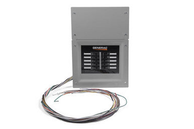 Generac 50 Amp 10 Circuit Pre-Wired Automatic Transfer Switch — side angle