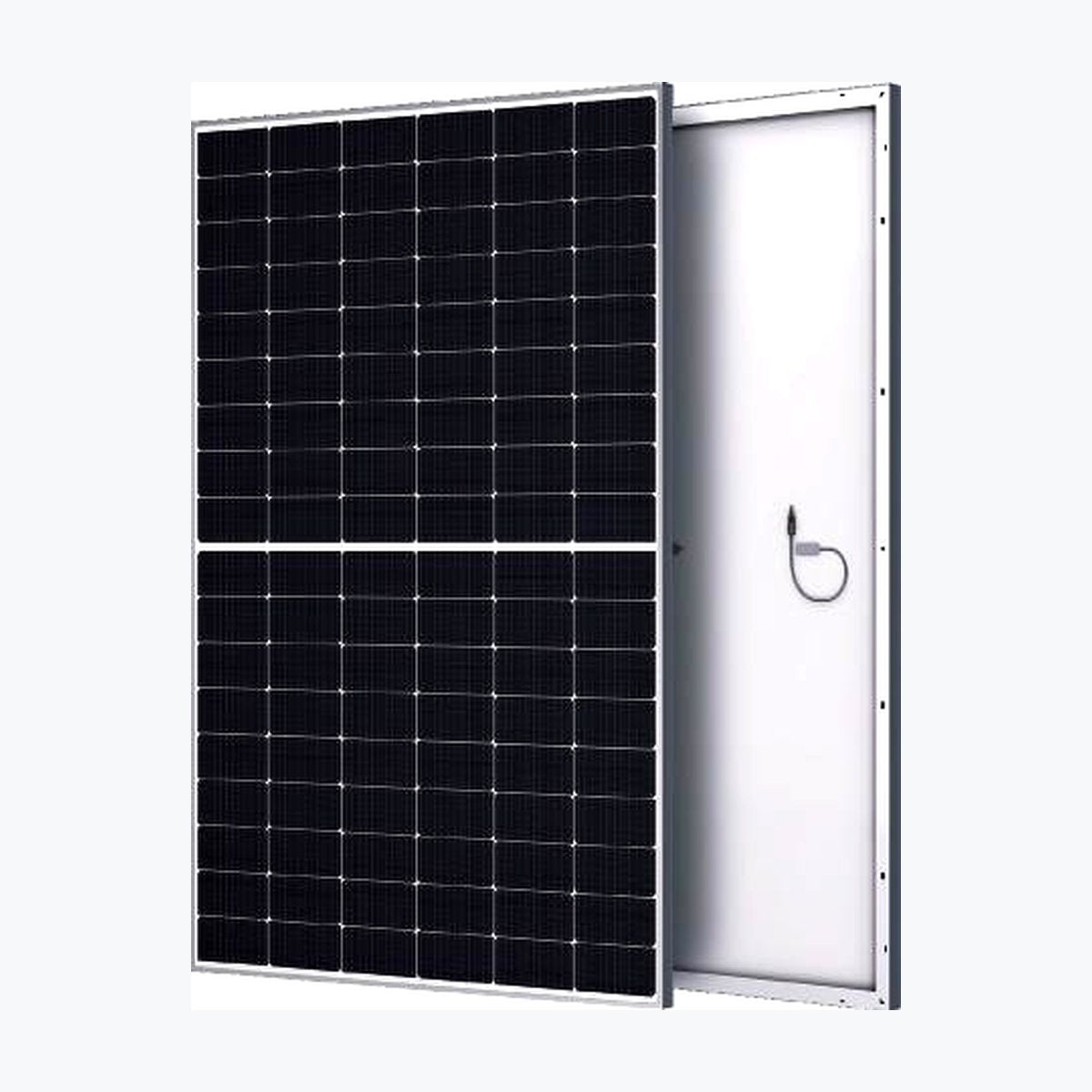 Hanersun HN18N-54H 430W solar panel — official front/rear module render