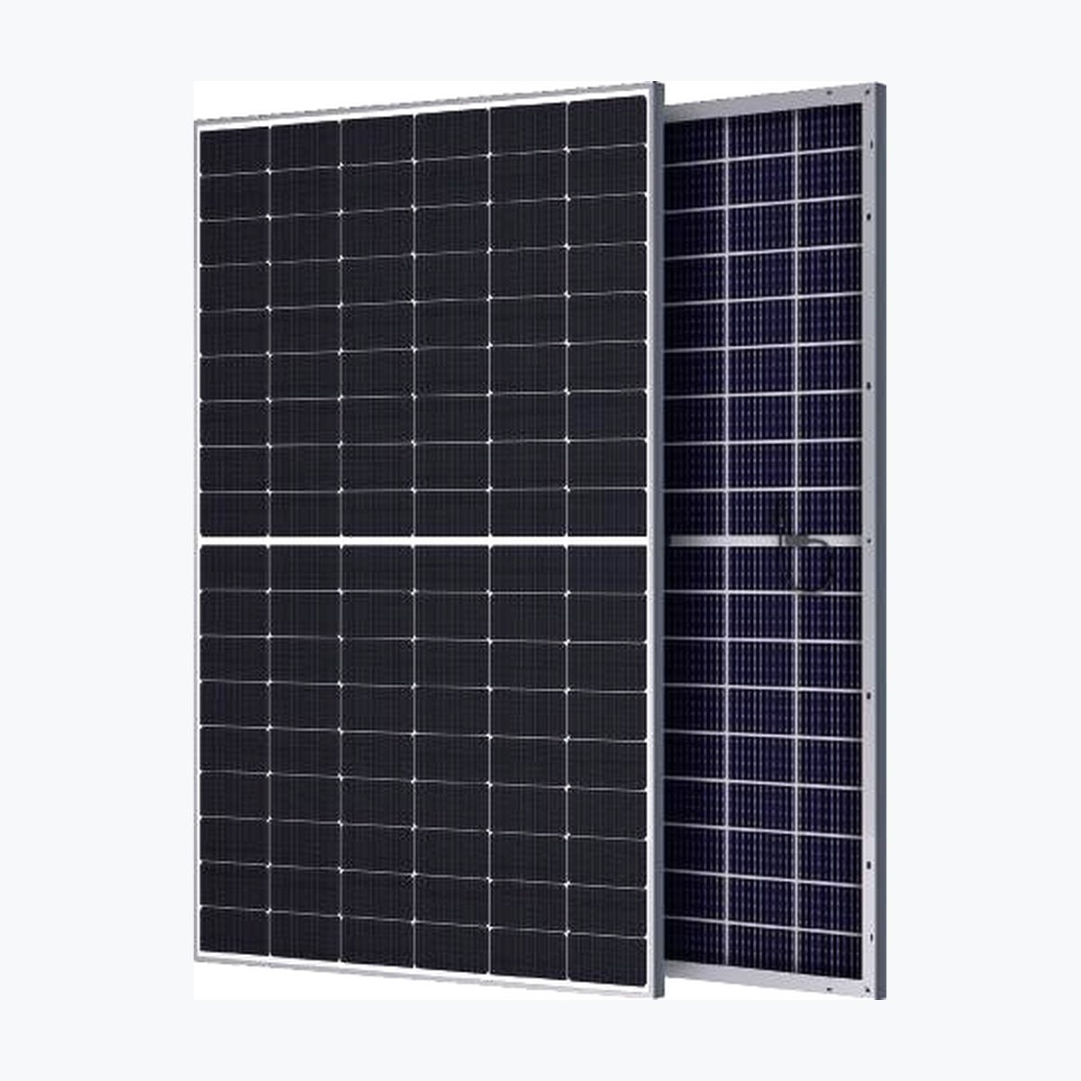Hanersun HN18N-54HT 420W solar panel — official front/rear module render