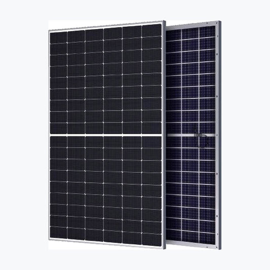 Hanersun HN18N-54HT 420W solar panel — official front/rear module render