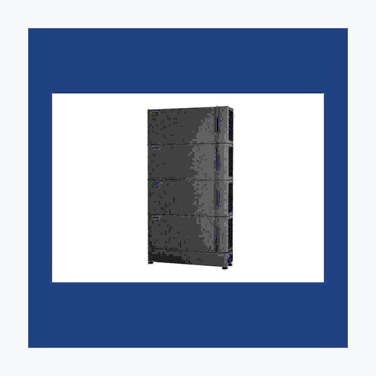 Growatt ALP 5.0L LV battery stack on floor-stand battery base