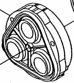 Shurflo 9300 Pump Lower Housing Assembly Kit (Diaphragm Replacement) - 94-138-00