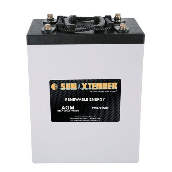 Concorde SunXtender PVX-9150T AGM Deep Cycle Solar Battery 2v 915 AH (24hr)