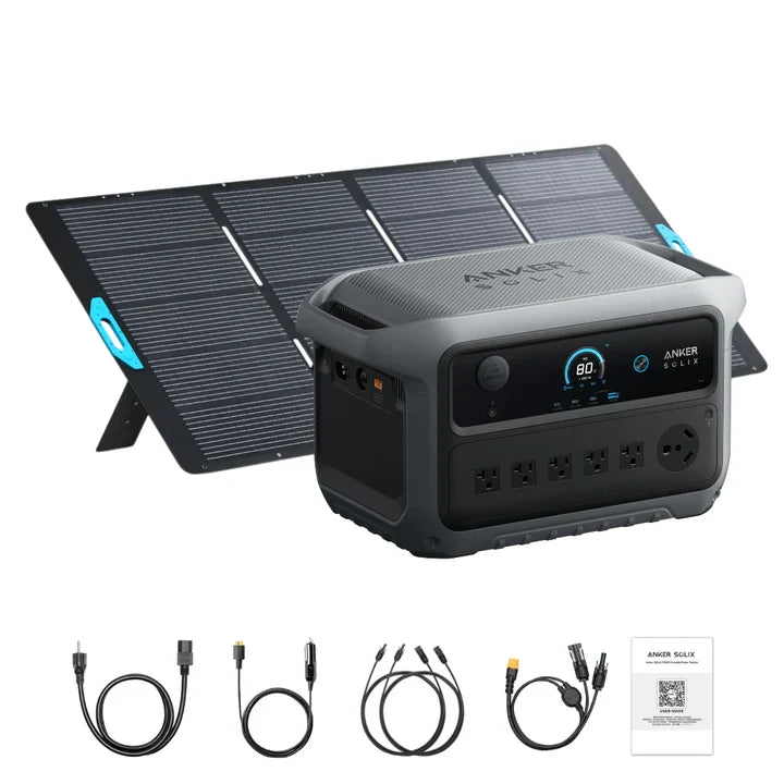 Anker SOLIX B17831A2 C2000 Gen 2 Portable Power Station 2048Wh w/ 400W Solar Panel
