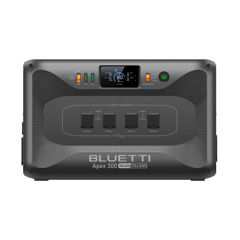 BLUETTI Apex 300 Portable Power Station, 2.7kW Expandable Battery Backup APEX300