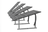 IntegraRack IR-45ASAA BallastRack Seasonably Adjustable Solar Panel Ground Mount - Aluminum