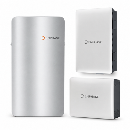 10kWh Enphase Home Battery Backup Kit – IQ Battery 10C, IQ Combiner 6C & IQ System Controller 3 — back view