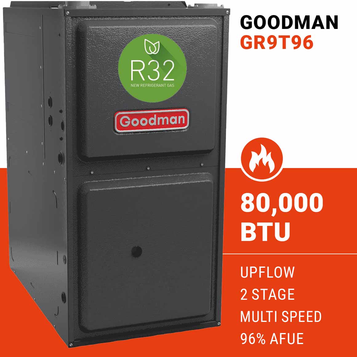 Goodman GR9T960803B Furnaces | Portlandia Electric Supply