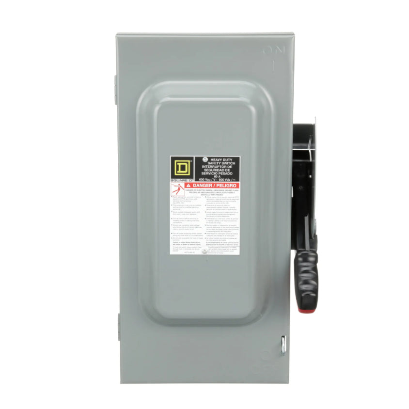 Square D Switch Not Fusible HD 600V 60A 3P NEMA3R HU362RB