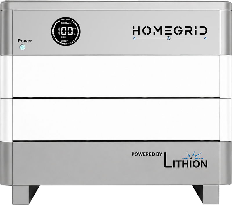HomeGrid Stack'd HEATED 9.6 kWh - (2) 48V Lithium Battery Standard All Weather Modules + BMS and Base HG-2-Stack