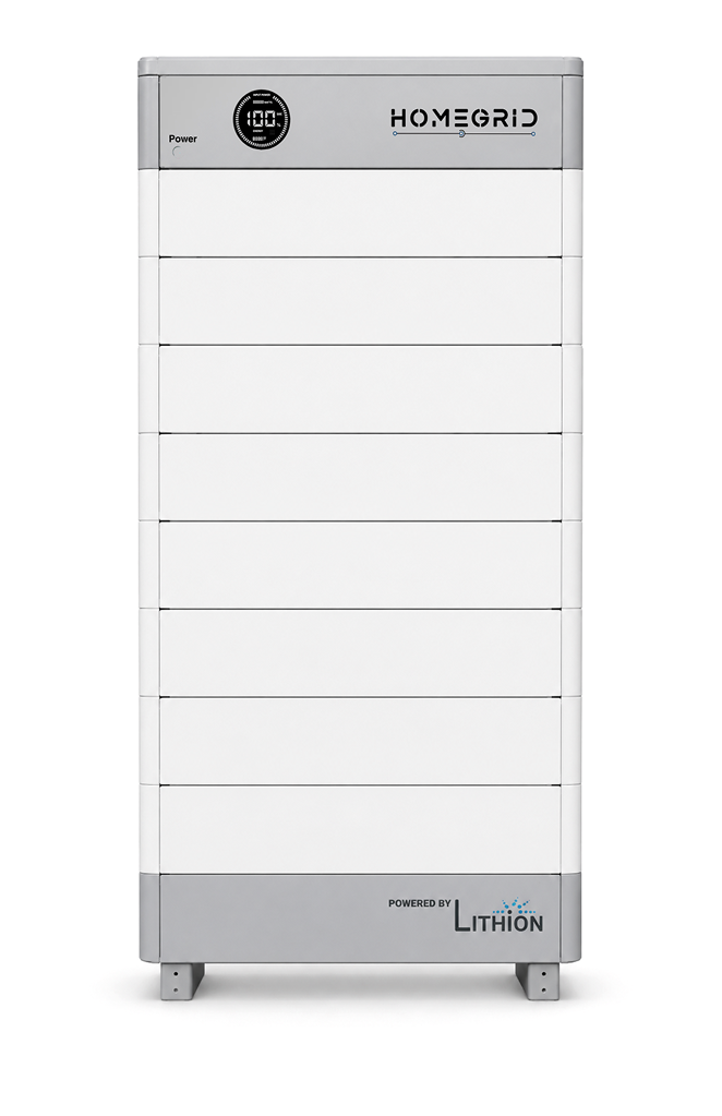 HomeGrid Stack'd 38.4 kWh - (8) 48V Lithium Battery Standard All Weather Modules + BMS and Base HG-8-Stack
