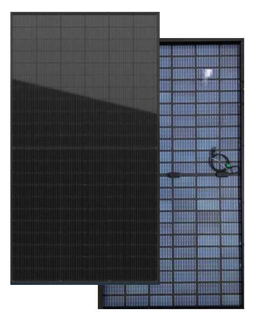 HT-SAAE 405W Solar Panel | Bifacial Black Frame HT66-166M
