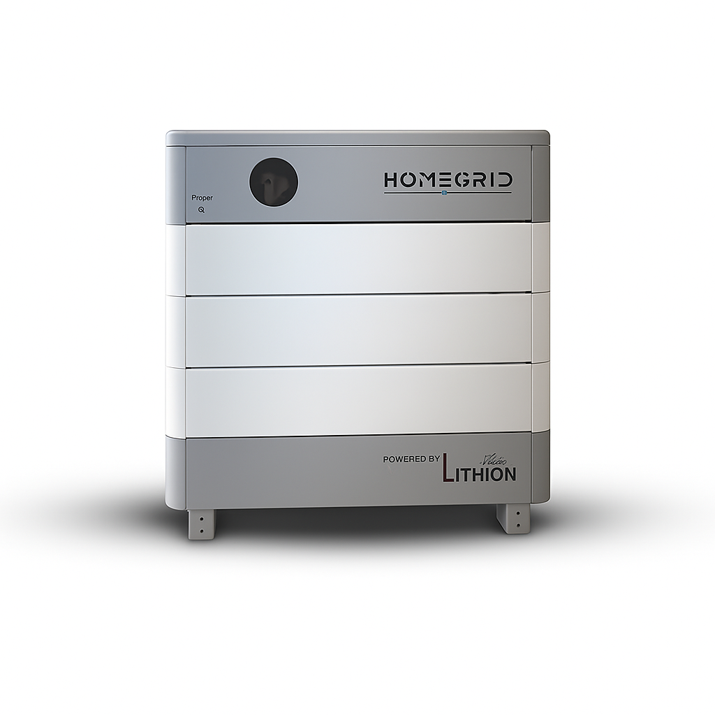 HomeGrid Stack'd 14.4 kWh (3) 48V Lithium Battery Standard All Weather Modules + BMS and Base HG-3-Stack