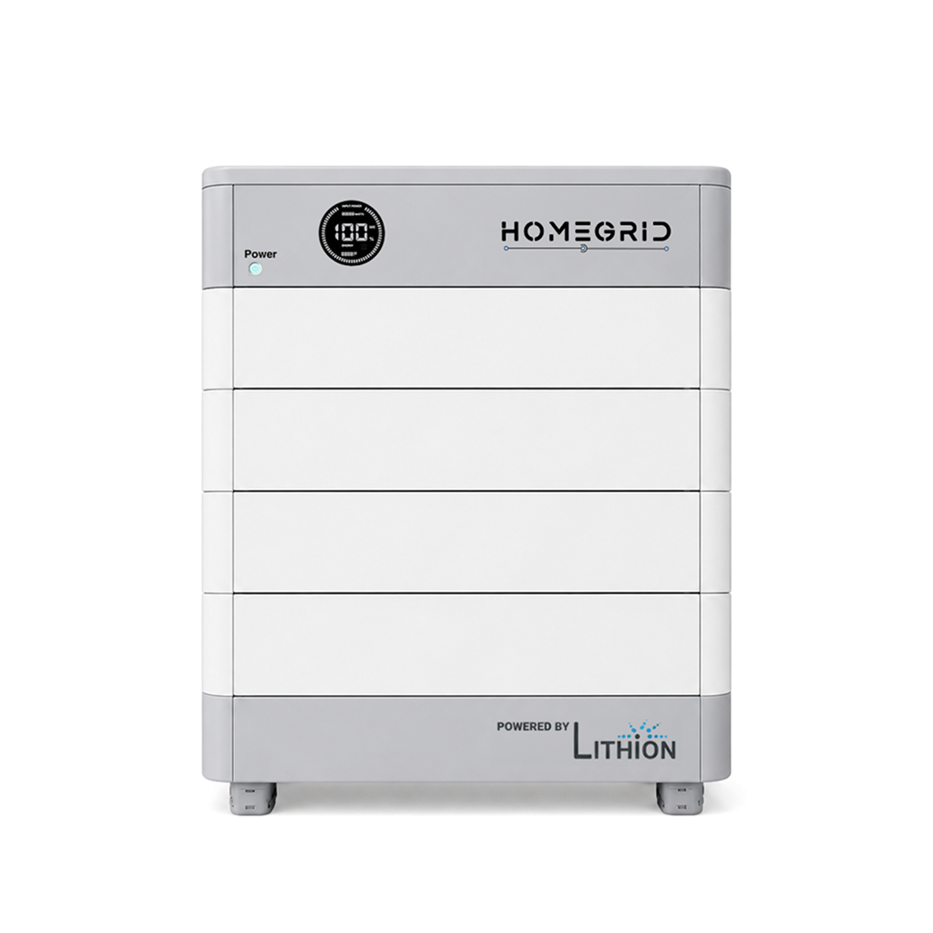 HomeGrid Stack'd 19.2 kWh - (4) 48V Lithium Battery Standard All Weather Modules + BMS and Base HG-4-Stack