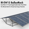 IntegraRack IR-EW15 BallastRack | 2-Panel Rack | East/West 15 Degree Fixed Angle  – Aluminum
