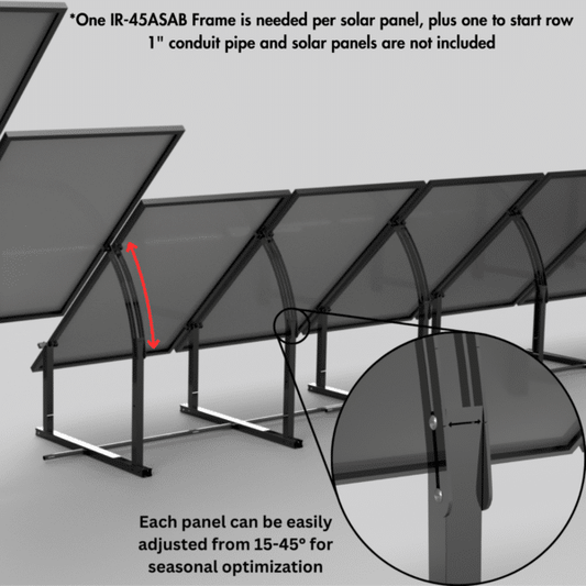 IntegraRack IR-45ASAB BallastRack Seasonably Adjustable Solar Module Mount
