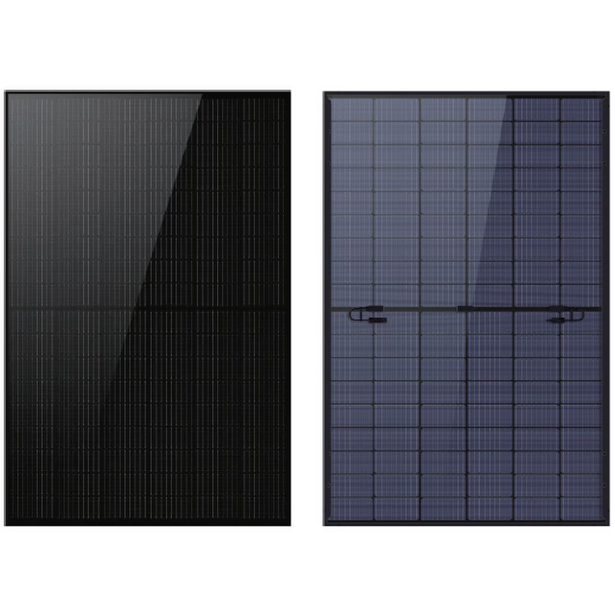 LONGi 400W Hi-MO5 LNG-400-LR5-54HABB 108 Half-Cut M10 Cells Bifacial Solar Panel — back view