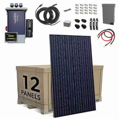 Off Grid Pre-Wired System: 48 volt JA 12 Panel 4.74 kW
