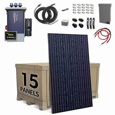 Off Grid Pre-Wired System: 48 volt JA 15 Panel 5.92 kW
