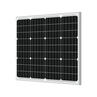 Newpowa 50W Monocrystalline 10BB Cell Solar Panel NPA50S-12J-N