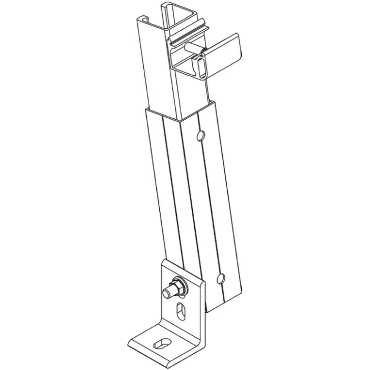 Unirac NXT Adjustable Tilt Kit 12" with Hardware (1 pc) NUTILTLEG12