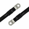 2/0 AWG 8" Black Battery Interconnect Cable 2 lugs — back view