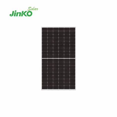 36x Jinko 580W 144 Half-Cell Bifacial Solar Panel N-Type TOP Clear on White