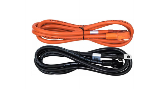 Pytes M8 2m Battery Power Cable Set for Busbar, Inverter & Charger Connections 161412100244 / 1611412100245