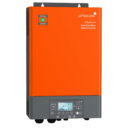 Phocos 3kW / 3000W Any-Grid Hybrid Inverter Charger PSW-H-3KW-120/24V