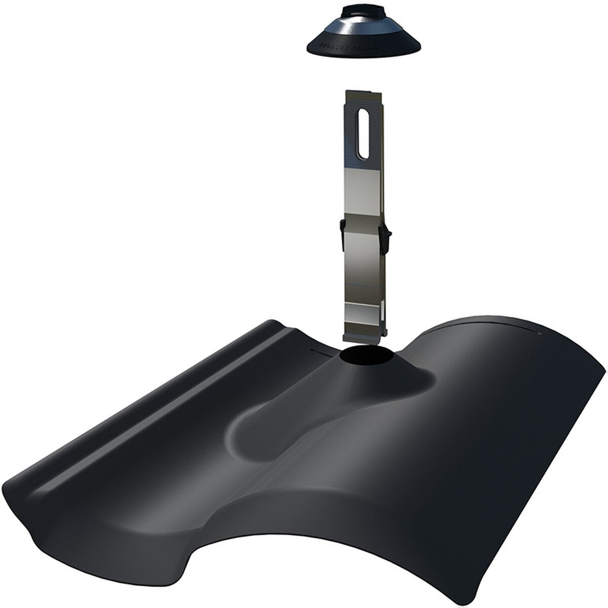 Pegasus Solar Tile Scissor Mount Flashing Kit Black (1 pc) PTX-SFB0
