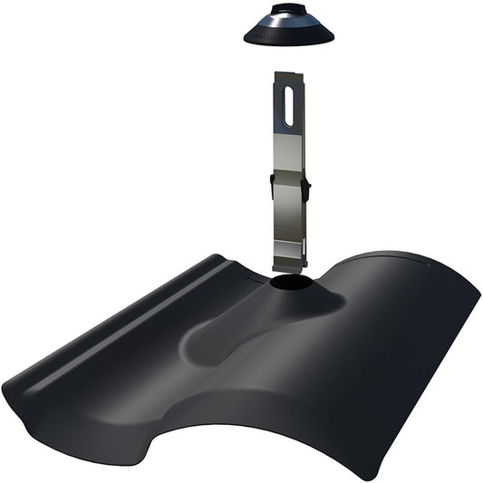 Pegasus Solar Tile Scissor Mount Flashing Kit Black (1 pc) PTX-SFB0