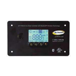 Go Power! GP-PWM-30-UL: 30A PWM DIGITAL CONTROLLER W. USB, DUAL BANK, UL, BT