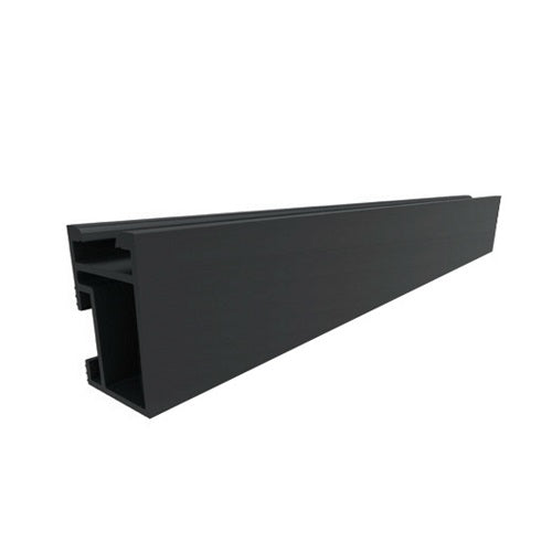 Quick Mount PV 168" (14') Black Light Rail QMR-RL14-B-60