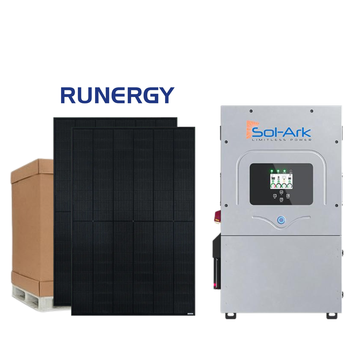 9.9kW Solar Kit - Runergy 450W (22) + Sol-Ark 12K-2P Hybrid Inverter (9kW AC Output)