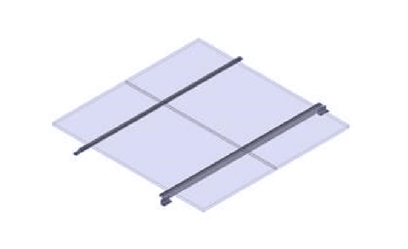 General Specialties RV Rails for 2 panels up to 205Watts